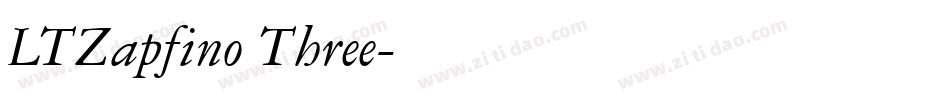 LTZapfino Three字体转换